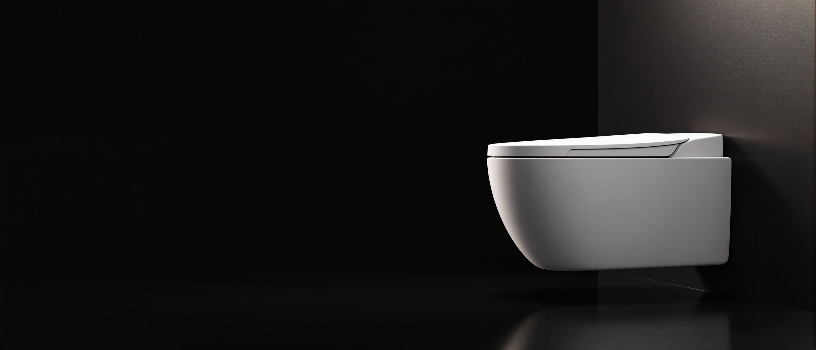 Keliss Neowash Y3W smart toilet side view in dramatic studio lighting
